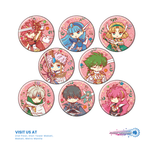 Can Badge "Magic Knight Rayearth" 01 Retro Art Illustration