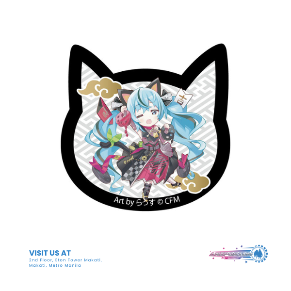 Hatsune Miku x Maneki-neko Cat Type Acrylic Magnet Art by Rassu