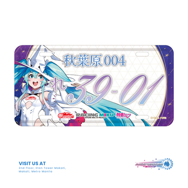 Racing Miku 2024 Ver. Number Plate Style Aluminum Plate