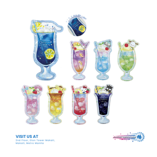 Sanrio Characters Secret Hologram Sticker Emotional Sky Drink