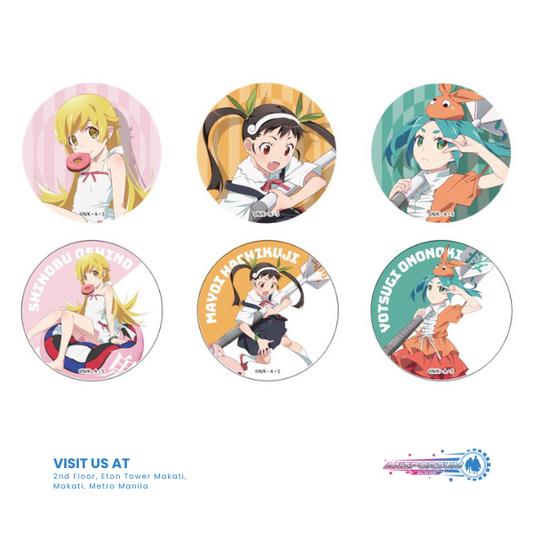 "Monogatari" Series x Darts Trading Can Badge