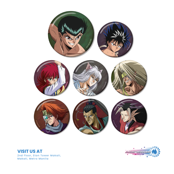 "YuYu Hakusho" Original Illustration Makai Arc Battle Ver. Trading Can Badge