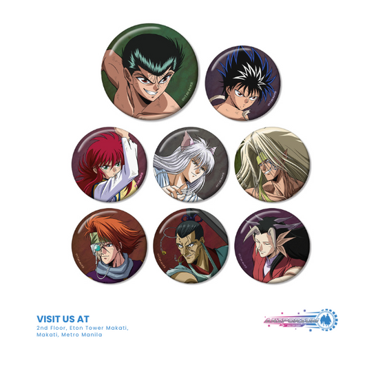 "YuYu Hakusho" Original Illustration Makai Arc Battle Ver. Trading Can Badge