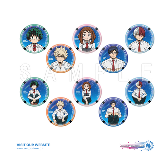 "My Hero Academia" Kirakira Can Badge Collection + 56 Starry Sky Ver.