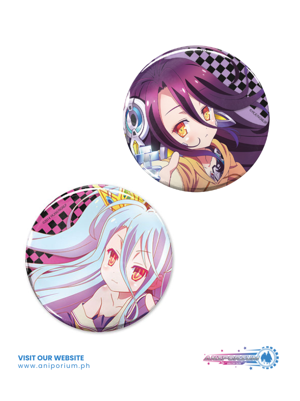 "No Game No Life: Zero" Original Illustration 65mm Can Badge Asciente! Ver.