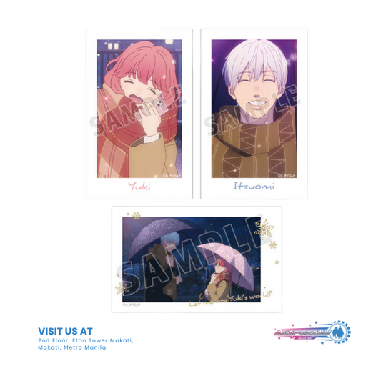 "A Sign of Affection" Instant Camera Style Illustration Card 3 Set