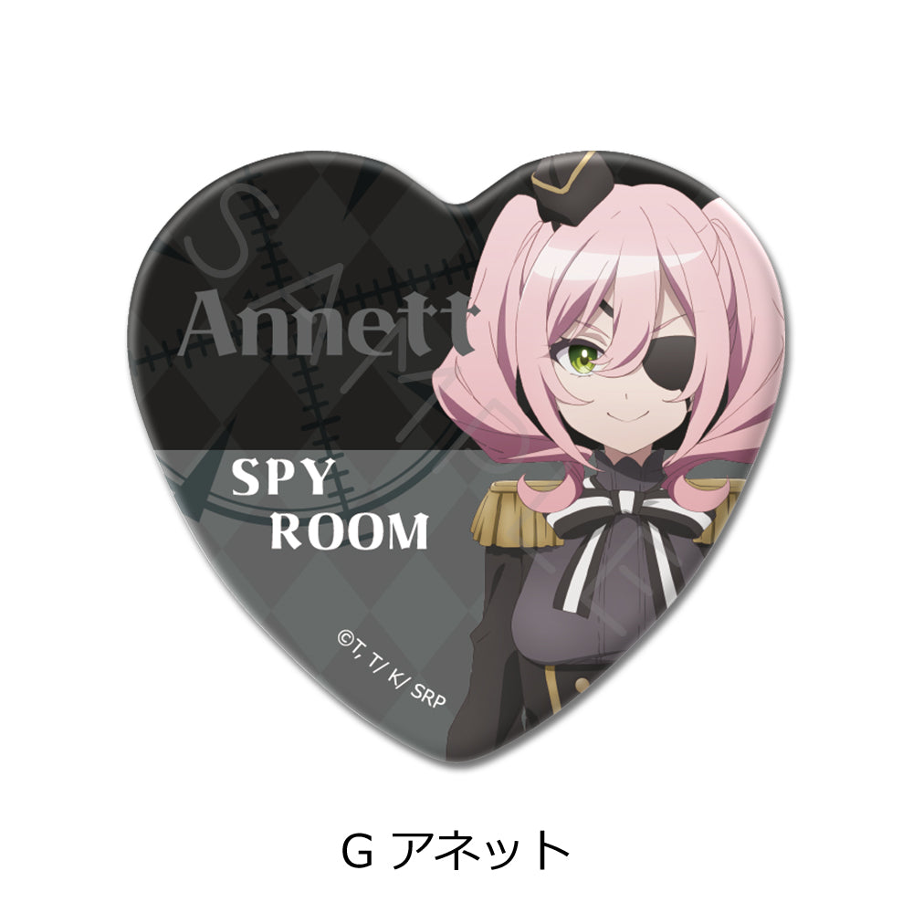 "Spy Room" Heart Can Badge