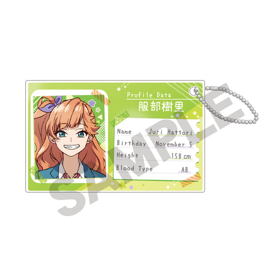 Heroine Tarumono! Kiraware Heroine to Naisho no Oshigoto" Profile Card Key Chain