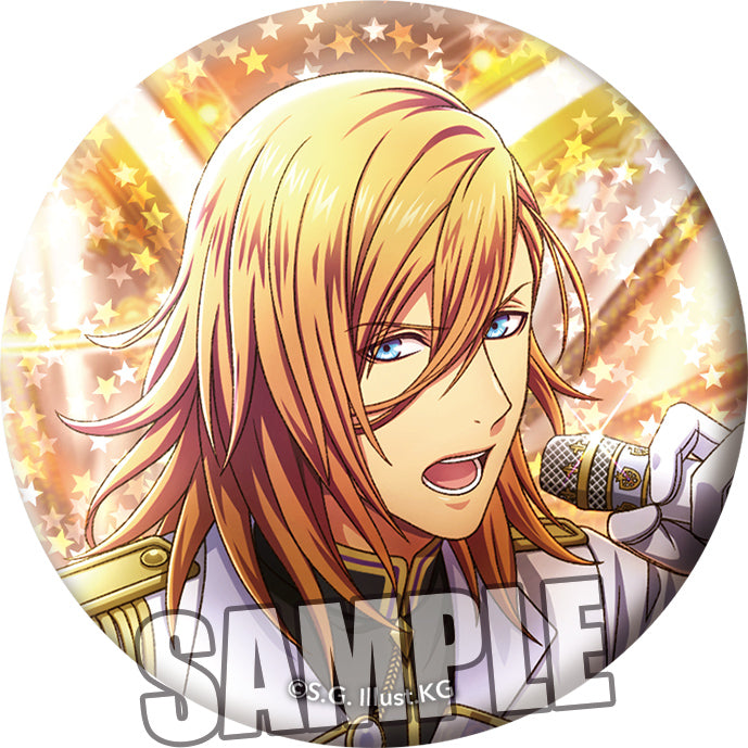 "Uta no Prince-sama Shining Live" Trading Star Hologram Can Badge White Flames, Black Storms Another Shot Ver.