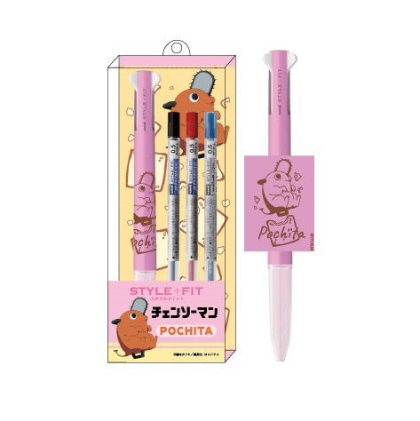 Chainsaw Man" Style Fit Ballpoint Pen (3 Color Holder)