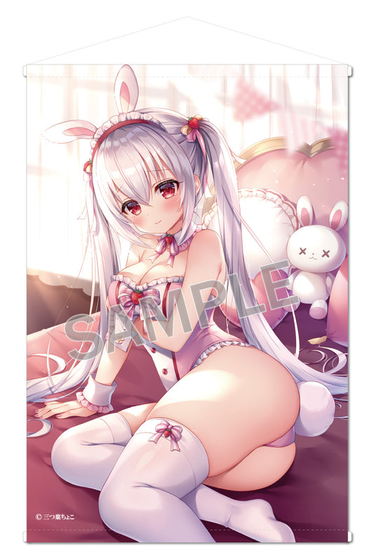 Choco Mitsuba B2 Tapestry Strawberry Bunny Extra Edition