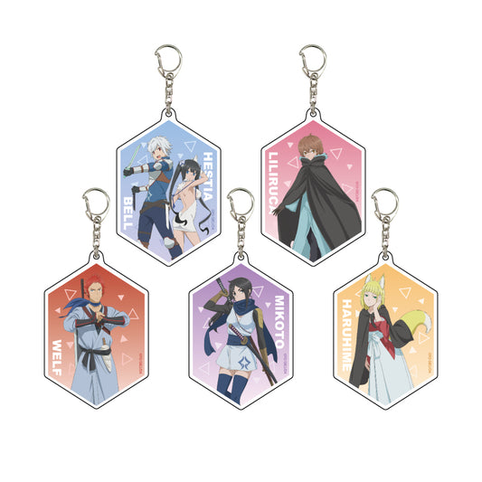 Acrylic Key Chain "Is It Wrong to Try to Pick Up Girls in a Dungeon? IV" 01 Official Illustration
