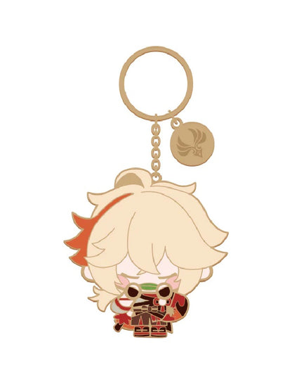 Genshin Impact Metal Chibi Keychain