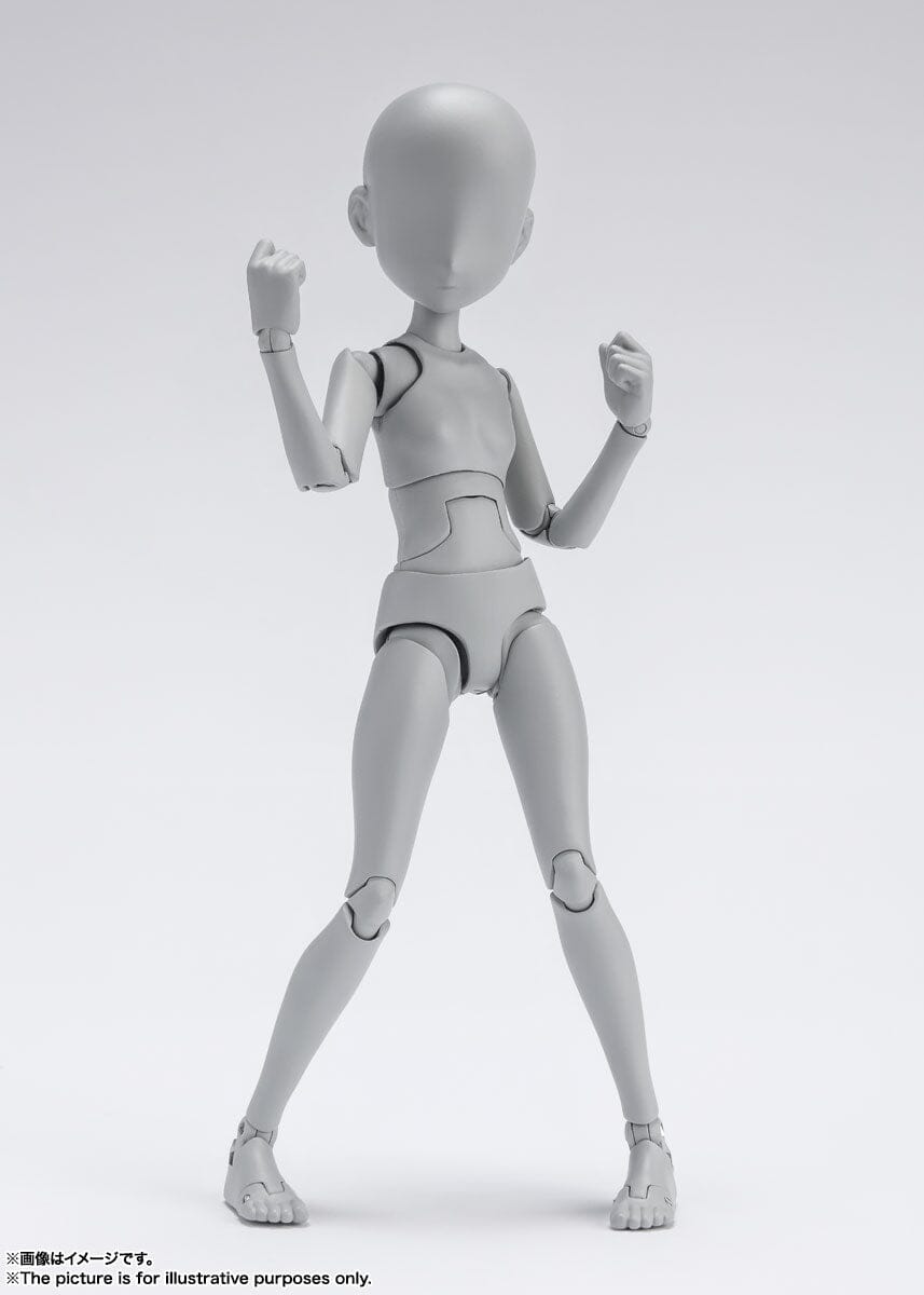 S.H.Figuarts Body-chan -Ken Sugimori- Edition DX Set (Gray Color Ver.) Scale Figure Bandai 