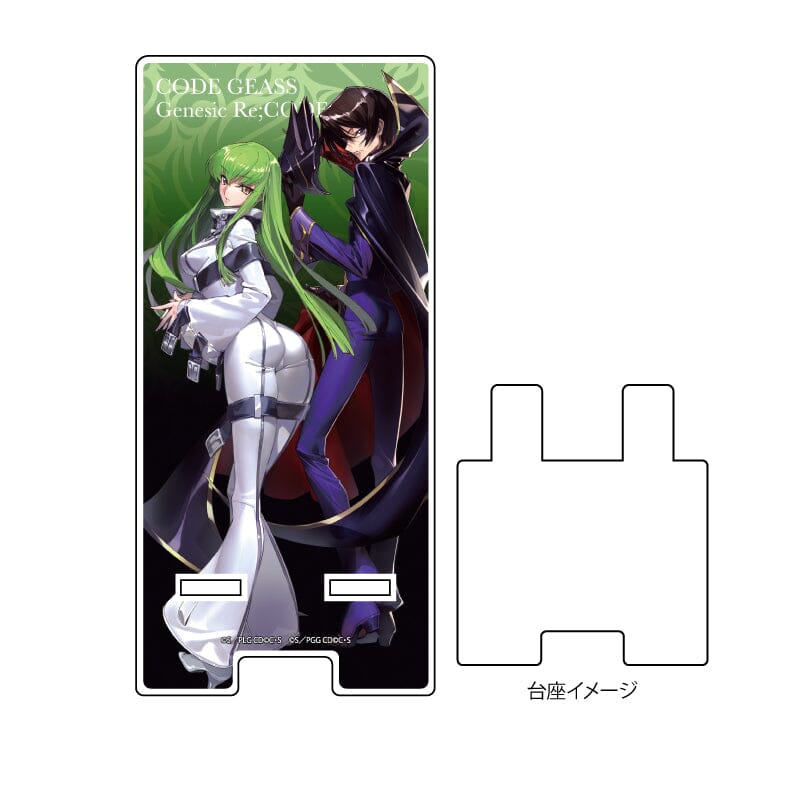 Sma Chara Stand "Code Geass Genesic Re;CODE" 03 Lelouch & C.C. Variety Anime Goods A3 