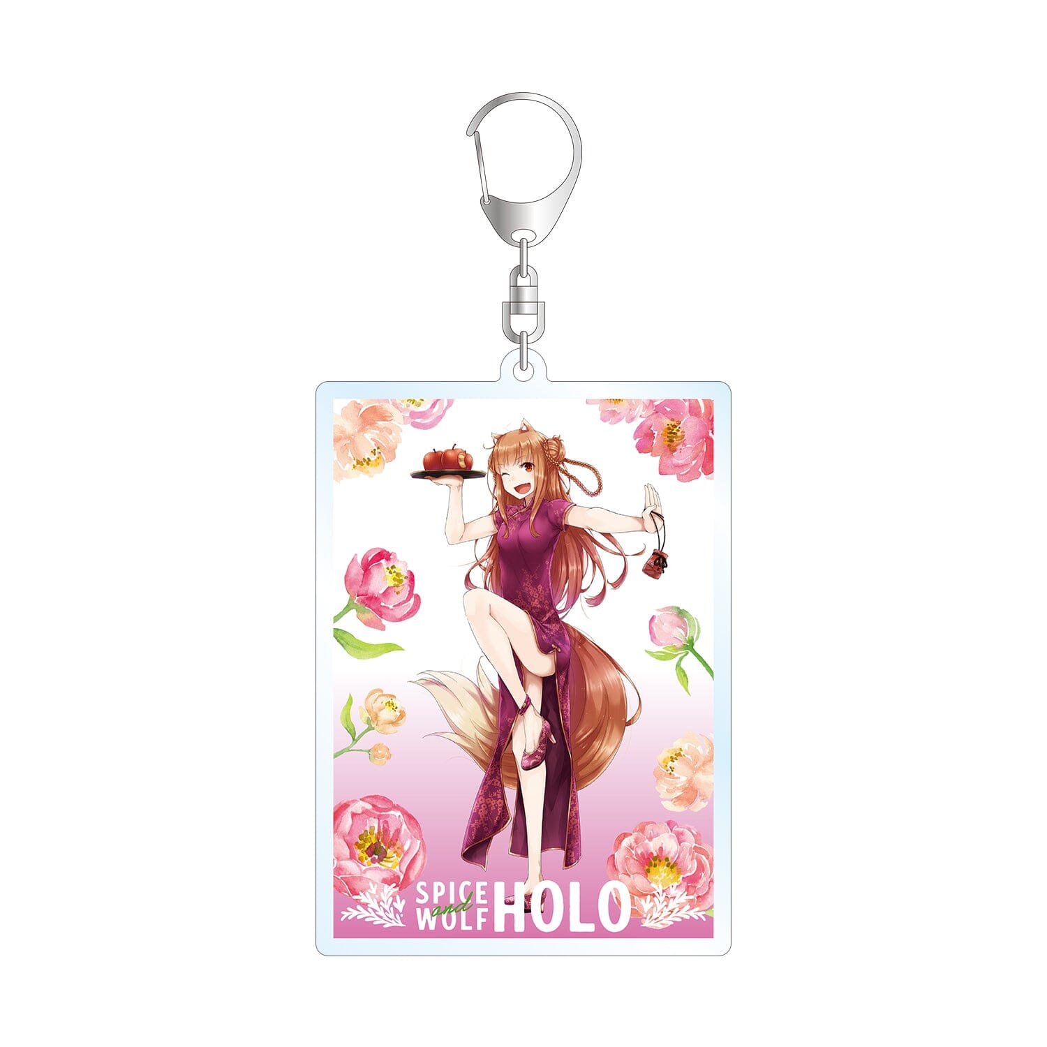 "Spice and Wolf" Jyuu Ayakura Original Illustration Holo Western Girl Version Variety Anime Goods armabianca "Spice and Wolf" Jyuu Ayakura OrigIllustration inal Holo China Dress Ver. Big Acrylic Key Chain 