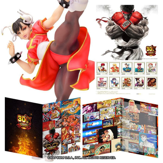"Street Fighter" 30th Anniversary Frame Stamp Set Scale Figure ENGAWA 