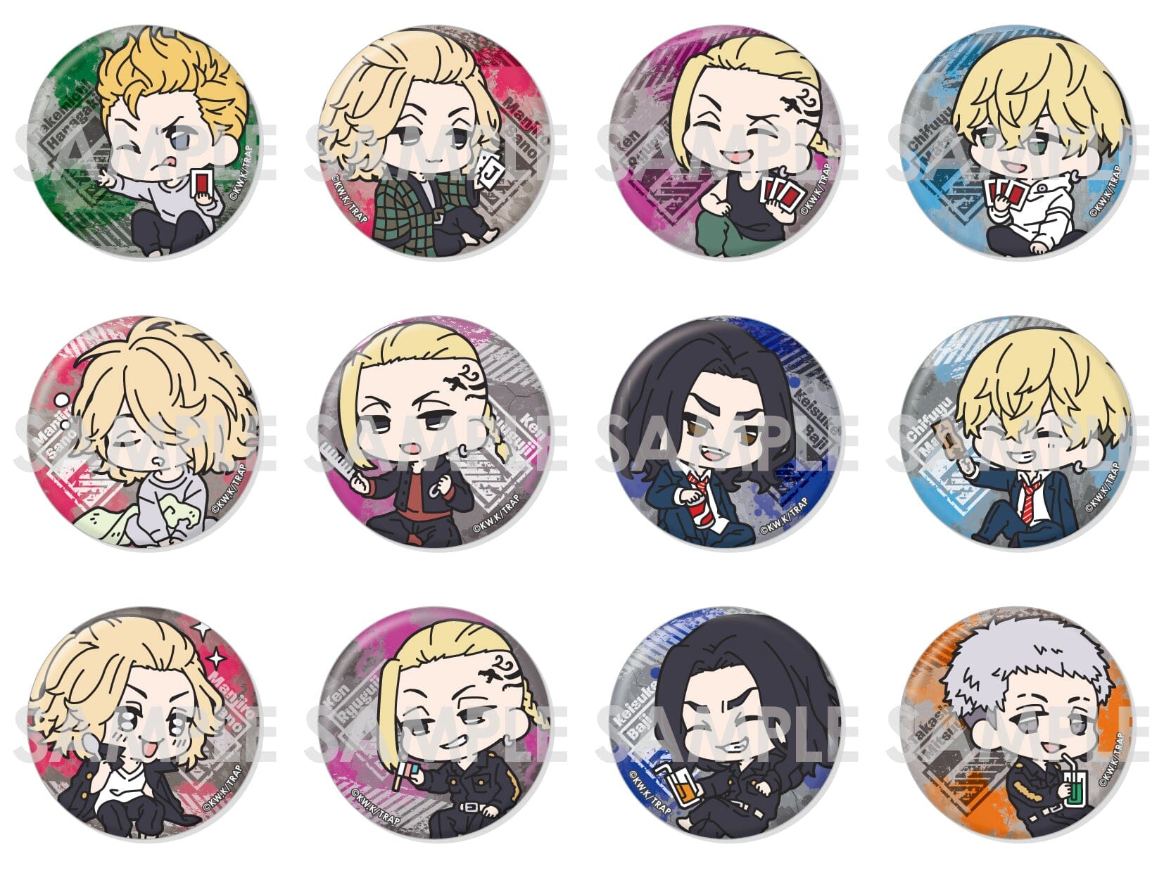 "Tokyo Revengers" Wachatto! Trading Can Badge Variety Anime Goods Sol International 